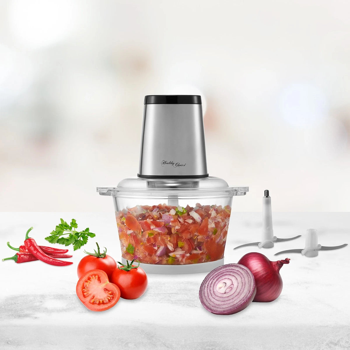 Food Chopper Vegetable Grinder Onion Garlic Veggie Slicer Dicer Cutter Kitchen Chopper Mixer