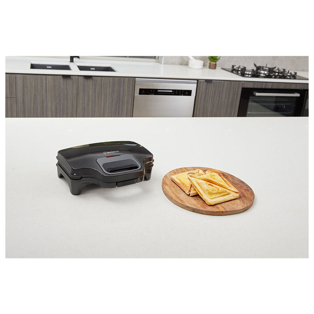 Westinghouse Toastie Maker 2 Slice Sandwich Press Electric NonStick Jaffle Grill Iron - Home Office Appliance