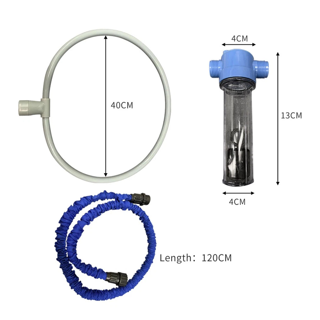 Pet Dog Washer Shower DIY Handheld Hoop Hair Fur Wash Puppy 360 Easy Washing Hoop