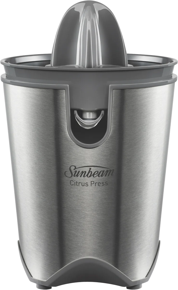 Sunbeam Electric Juicer Citrus Press Auto-Operation, Lemon Orange Lime Juicing Extractor Machine 85W Metal Construction