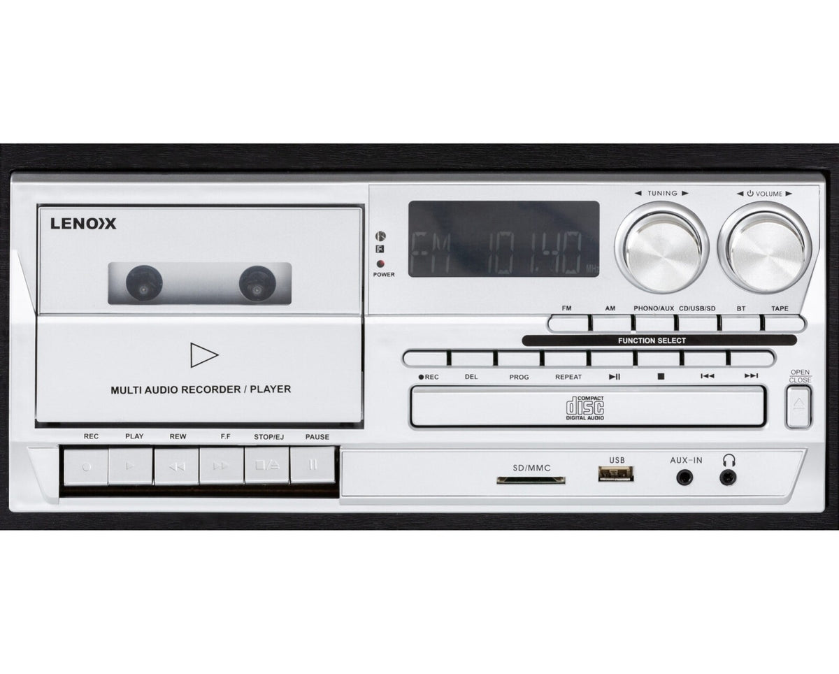 Bluetooth Home Stereo System Wireless Entertainment System CD Player Turntable Vinyl Record Player