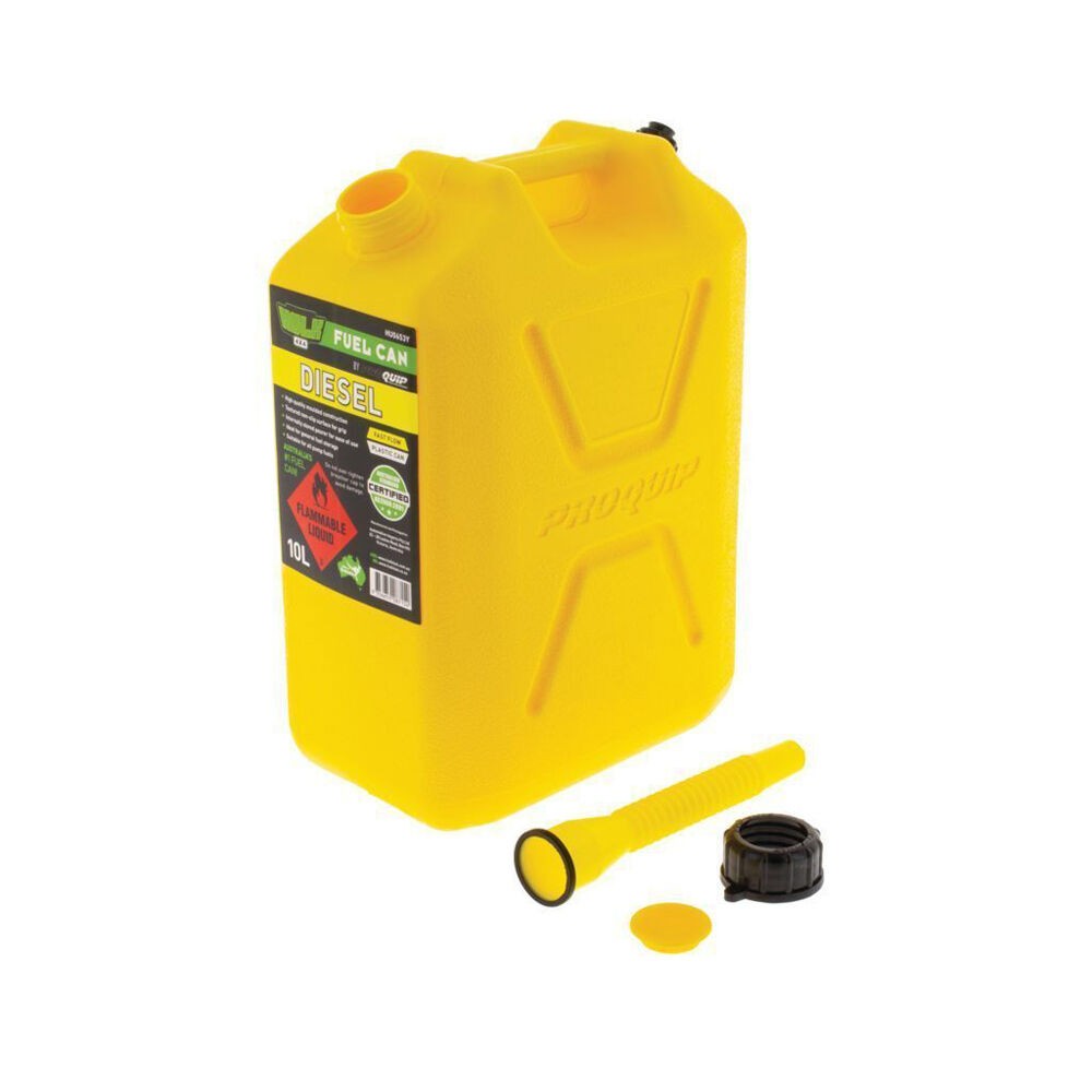 10L Diesel Fast Flow Fuel Can Plastic Jerry Can Carrier Leak Proof Refueling Durable, Pour Control