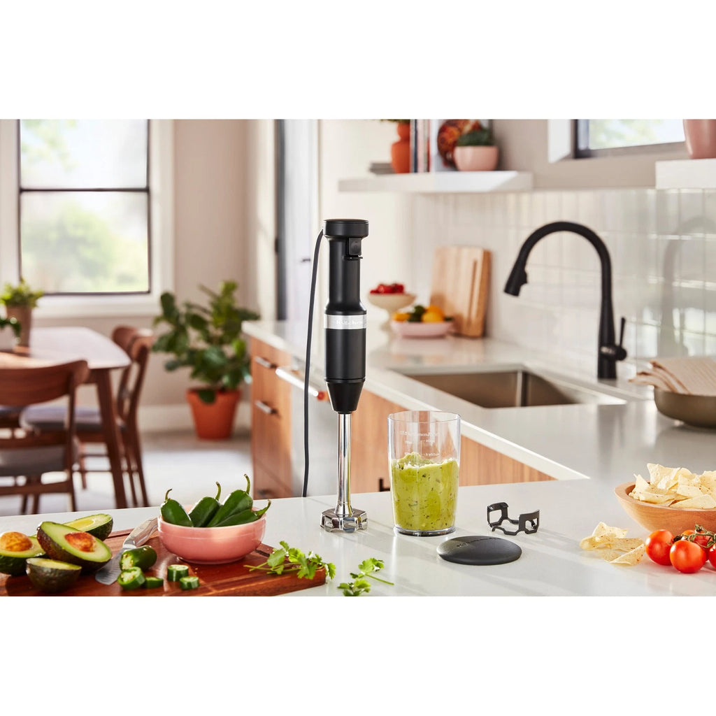 KitchenAid Stainless Steel Portable Stick Hand Blender, Soup Puree Smoothie Mixer Food Processor - BPA Free Jug - Home Kitchen Appliance