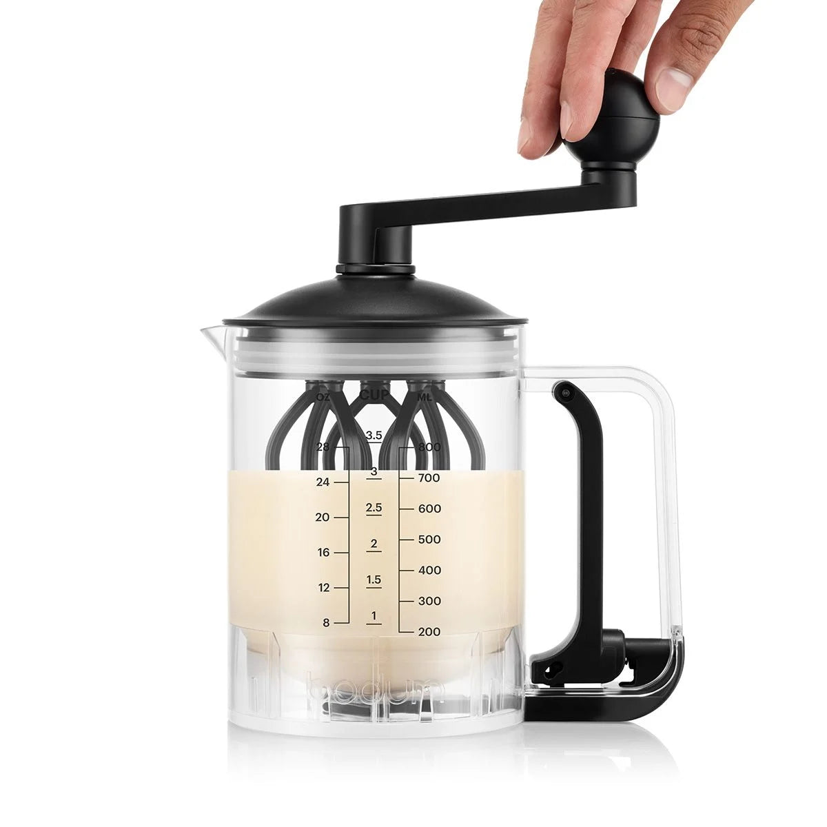 BISTRO Pancake Mixer | Manual Handheld Batter faMixer | Pancake Mixing Container Whisk