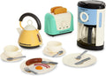 Morphy Richards Pretend Kitchen Appliances Preschool Toddler Kids Toaster, Coffee Machine, Kettle and Accessories, Educational Fine Motor Toys