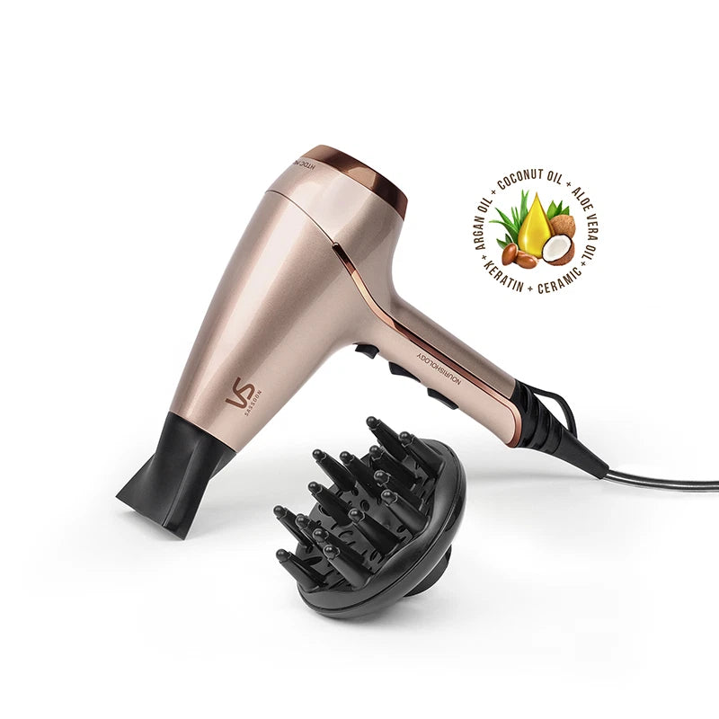 Vs Sassoon 2200W Hair Dryer Blowdryer, Hairdryer Powerful Compact Lightweight, Hair Styler Women's Drying