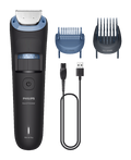 Philips Series 3000 Waterproof Beard Trimmer | BeardSense Tech | 40 Length Settings & 360° Grip