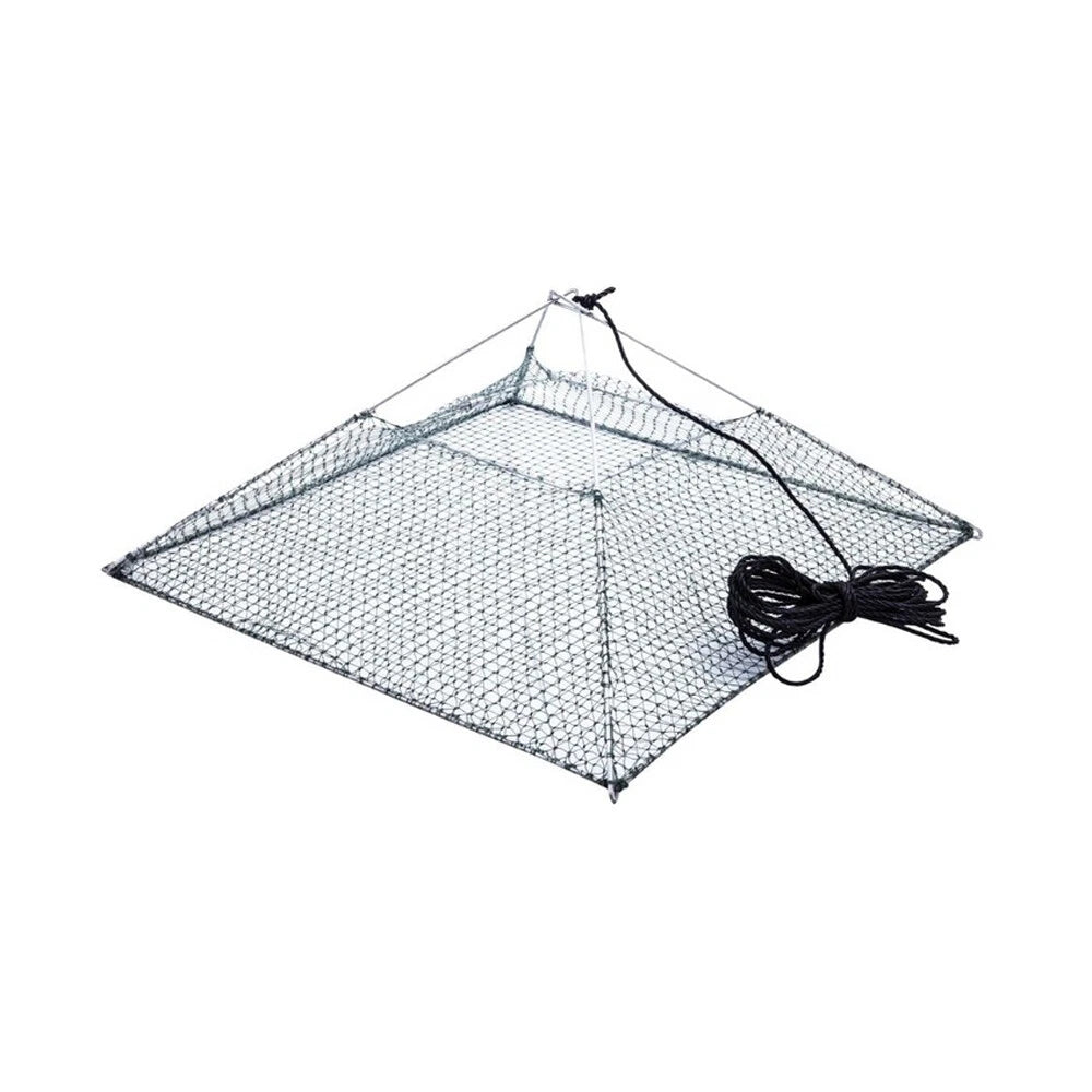 Yabby Crustacean Pyramid Net Trap Drop Steel Frame 59x59cm Fishing Trap Shrimp