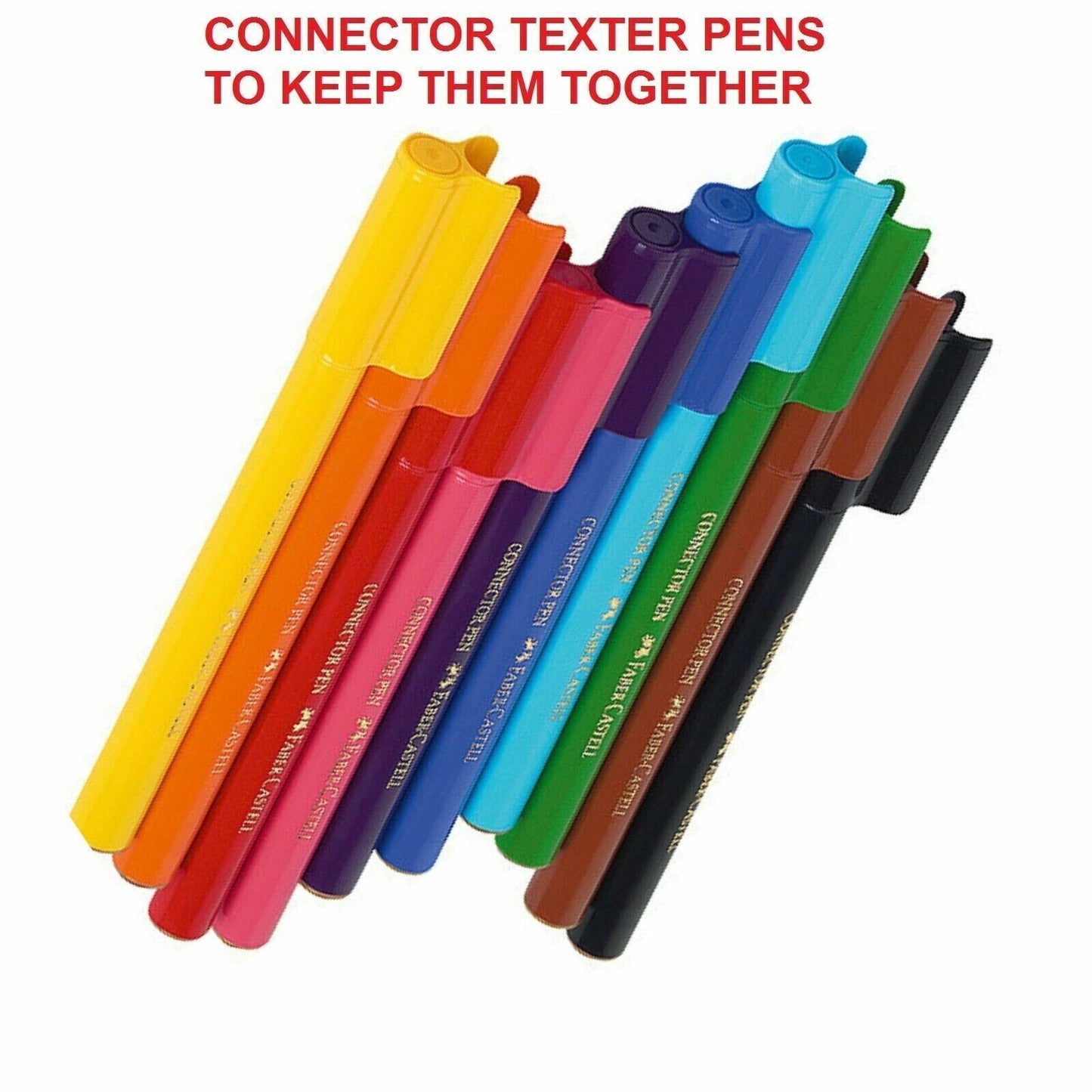 Faber Castell Connector Pen Cube - 48 Pack