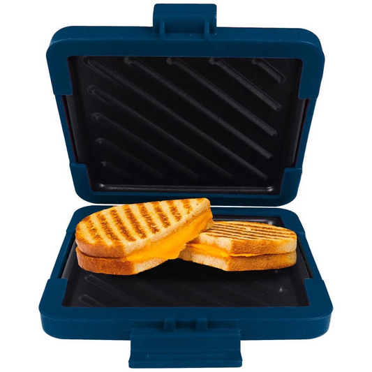 Heatwave Technology Microwave Toasties Maker | Non-Stick | Dishwasher Safe | Blue