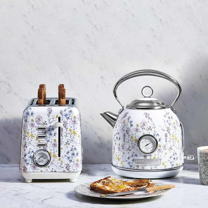 Laura Ashley Toaster | Electric 2-slice Toasting Bread Stainless steel | Vintage Retro