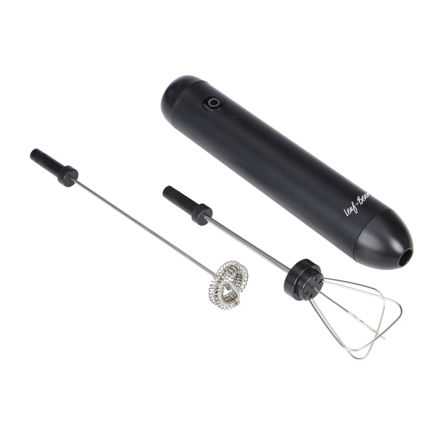 Leaf & Bean Milk Frother | Electric Milk Frothing Tool } Handheld Whisk Foamer Stirrer