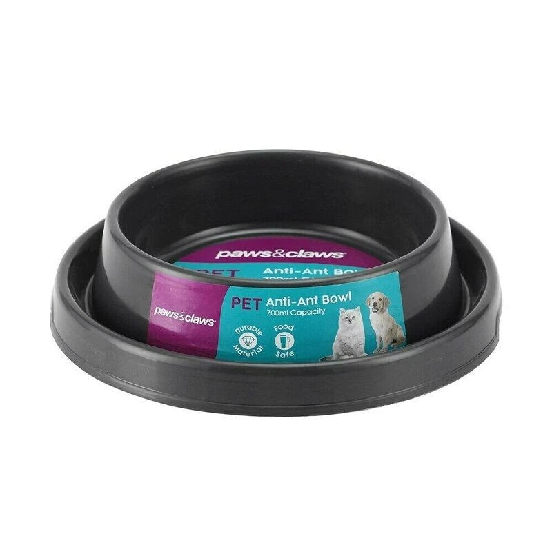 2x Portable Cat Dog Kitten Puppy Food and Water Bowl Anti-Ant Pet Feeder Drinking Feeding Bowl