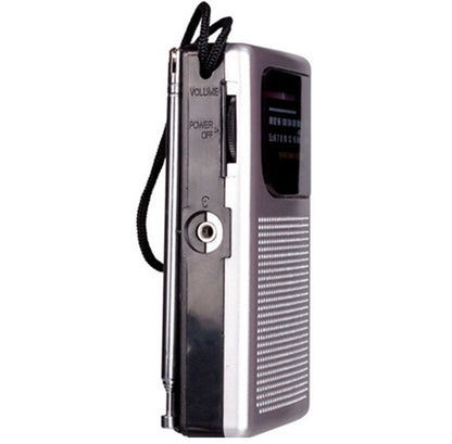 Laser Portable AM FM Radio Built-In Speaker | Handheld 3.5mm Audio Jack for Earphones Socket | Carry Along Music Player