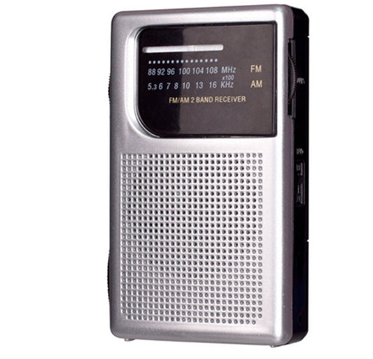 Laser Portable AM FM Radio Built-In Speaker | Handheld 3.5mm Audio Jack for Earphones Socket | Carry Along Music Player