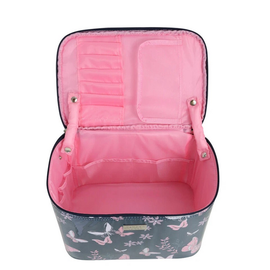 Wicked Sista Butterfly Floral  Travel Bag | Large 28x20cm | Womens Travel Beauty Cosmetic Case