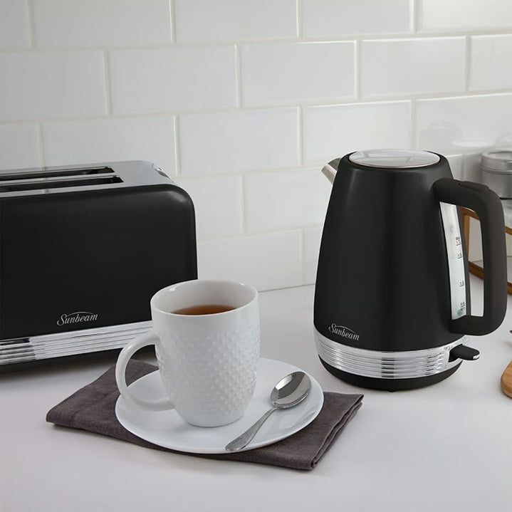 Sunbeam Toaster & Kettle Gift Set | Black Breakfast Making Pack | Christmas Anniversary Wedding Pack | Kitchen Appliances