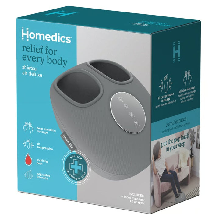 Homedics Shiatsu Heated Foot Massager | Deluxe Heating Feet Soothing Massage