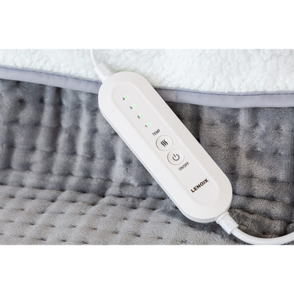 Heated Foot Massager | Electric Plush Feet Warming 4 Temperature Heat Fleece | Machine-washable
