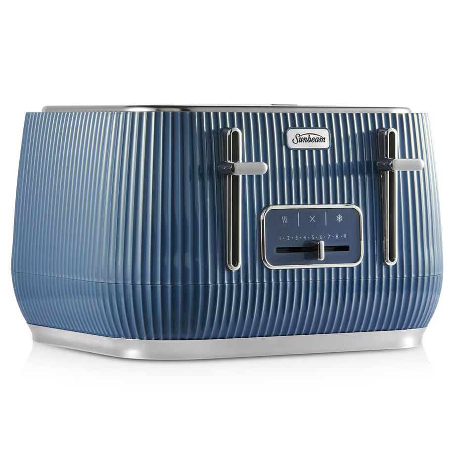 Sunbeam 4 Slice Toaster, Electric 9 Browning Settings, Elegant Kitchen Appliance - Removable Crumb Tray