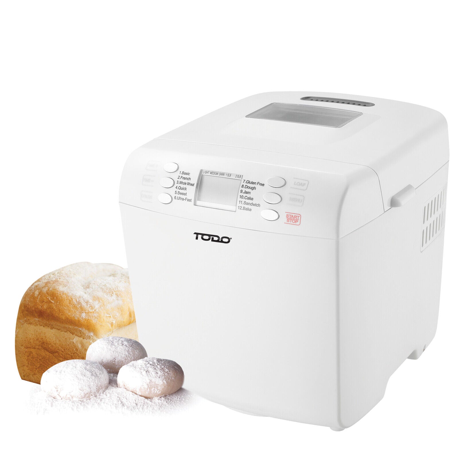 Electric Bread Maker | Auto Bread Making Oven Bakehouse 12 Program Bread Cooker Baker