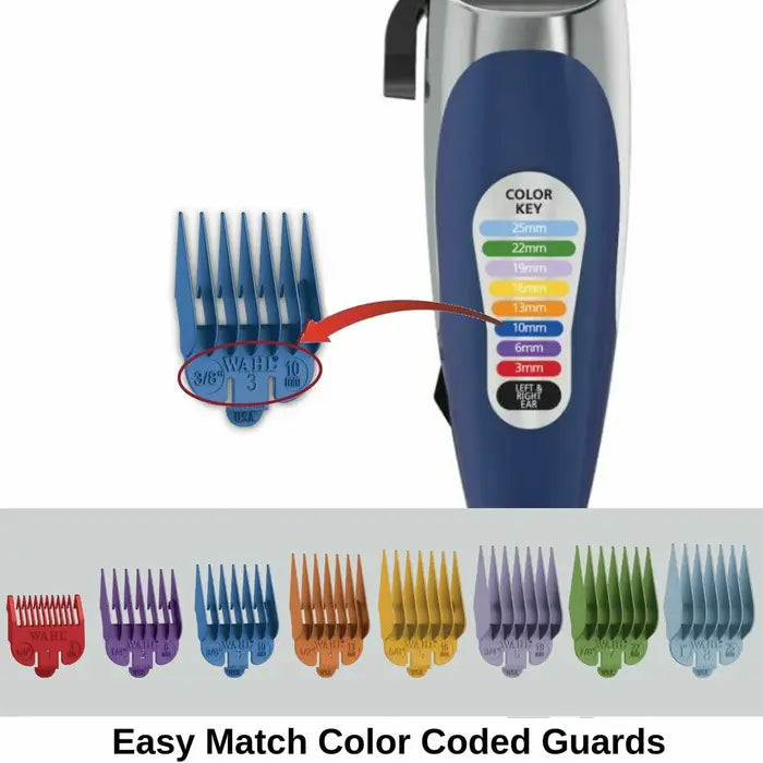 Wahl Men's Hair Clipper Set | Electric Color Pro Hair Cutting Shaver Home Barber Set