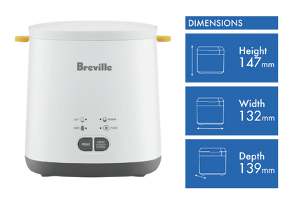 Breville Egg Maker | 400W Egg Cooker Steamer Machine | Hard Soft Boiled Poached Poacher