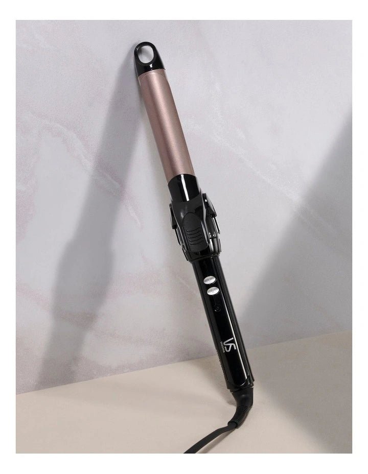 Ceramic Hair Curler 25mm Curling Barrel Tongs Womens Hair Styler Curling Iron - 10 Heat Settings