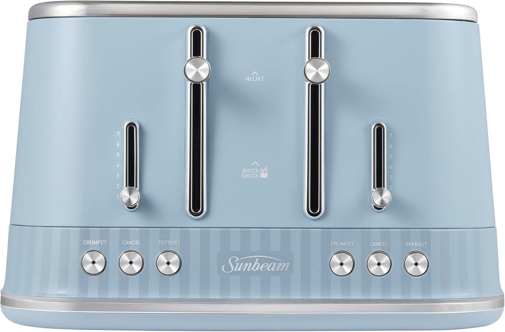 Vintage 4 Slice Toaster Electric Browning Levels Crumpets Bagels Toasting High Lift Lever Crumb Bread