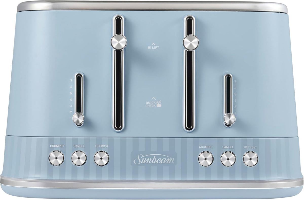 Vintage 4 Slice Toaster Electric Browning Levels Crumpets Bagels Toasting High Lift Lever Crumb Bread