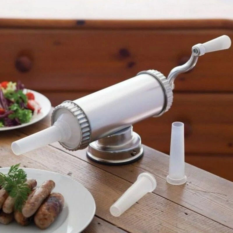 Avanti Aluminium Sausage Maker | Sausage Meat Roll Filler Filling Nozzles Meat Stuffer Machine