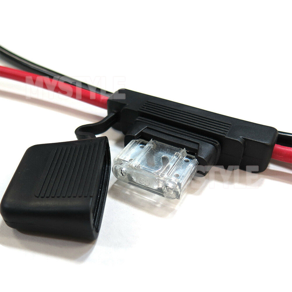 50Amp FUSED Anderson Lead 50Amp Plug to 8mm Lugs, Electrical Systems Battery Box or Solar Panel Connection