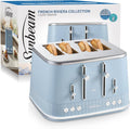 Vintage 4 Slice Toaster Electric Browning Levels Crumpets Bagels Toasting High Lift Lever Crumb Bread