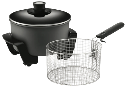 Sunbeam Deep Fryer | Electric Multi-Cooker | Kitchen Boil Roast Braise Stir-Fry Cooker Frypan | Stainless Basket