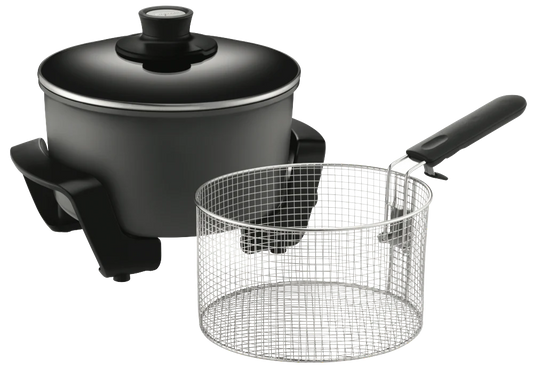 Sunbeam Deep Fryer | Electric Multi-Cooker | Kitchen Boil Roast Braise Stir-Fry Cooker Frypan | Stainless Basket