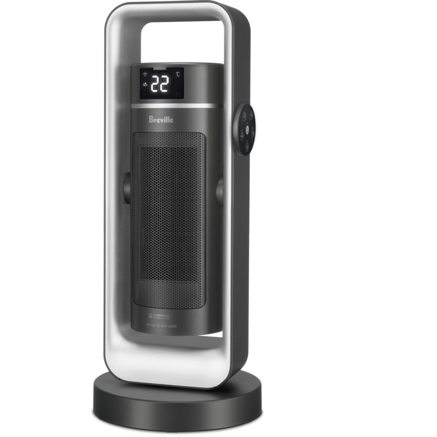 Breville Ceramic Heater | 2000W Indoor Bedroom Room Heating Thermostat Heater | Adjustable | Google Home/Alexa Compatible