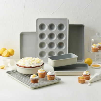 Wolstead Mineral Non Stick Cookie Tray 39x34cm Ivory | High Heat Conductivity |  Ceramax™