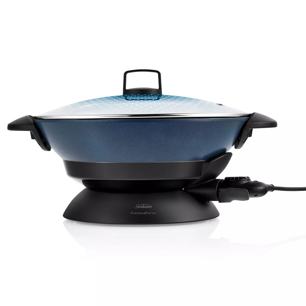 Sunbeam Electric Wok 7.5L | Non-Stick Family Frying Pan Stir-Fry Cooking | Portable Cooking | Kitchen Appliance