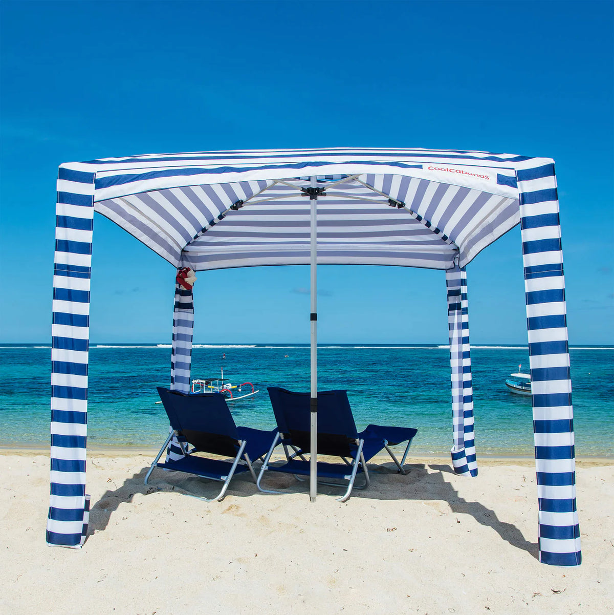 CoolCabanas Large 5.8㎡ Family Sun Shade | Beach Grass Pool Cover Folding Portable Shelter Shade AU