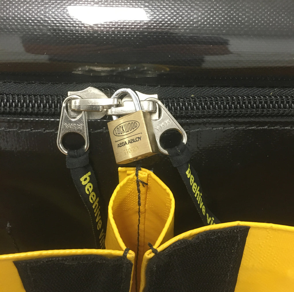 Beehive Lockable Zippable Vinyl Toolbag | Australian Made | Heavy Duty Tool Carrier Side Pockets Storage
