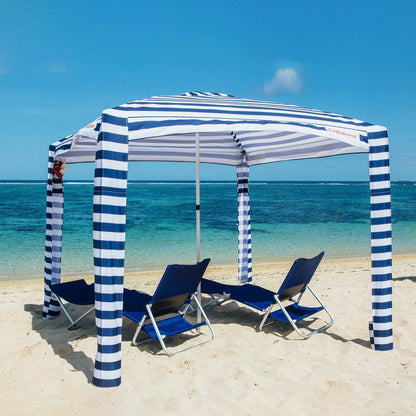 CoolCabanas Large 5.8㎡ Family Sun Shade | Beach Grass Pool Cover Folding Portable Shelter Shade AU