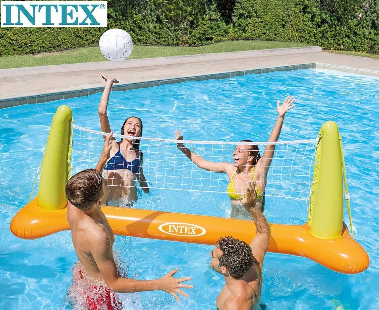Intex Inflatable Pool Volleyball Game with Inflatable Ball | Outdoor Pool Toys