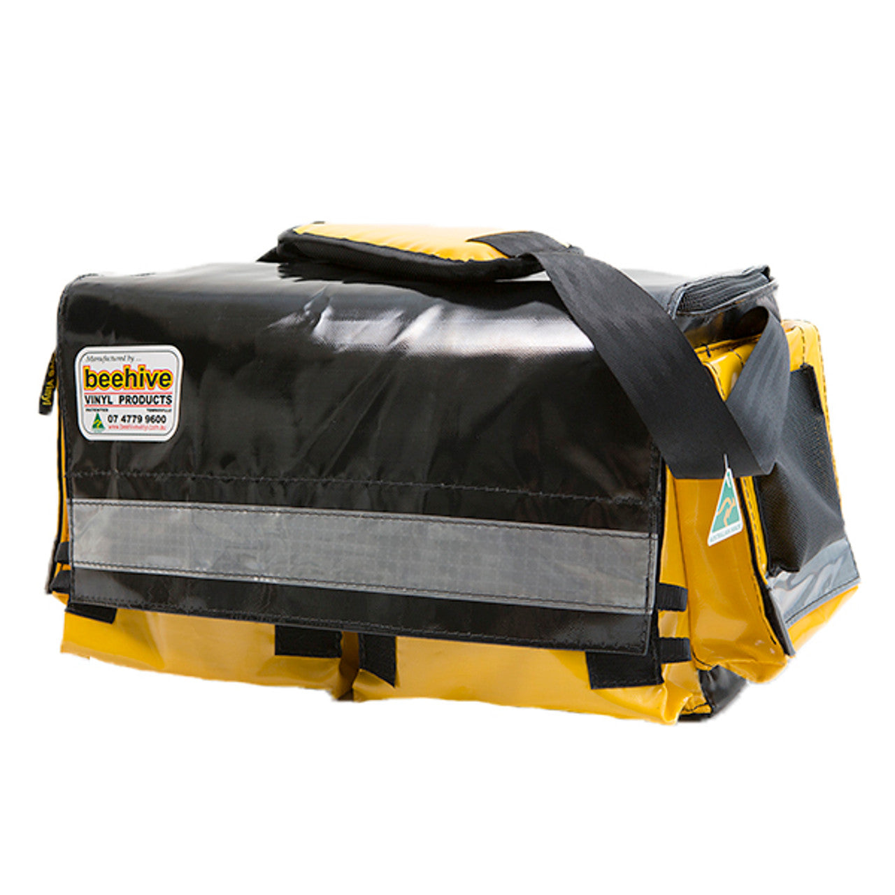 Beehive Lockable Zippable Vinyl Toolbag | Australian Made | Heavy Duty Tool Carrier Side Pockets Storage