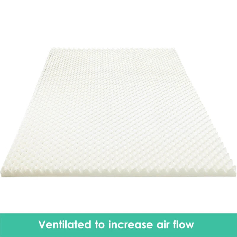 Queen Sized Premium Egg Crate 5cm Underlay Mattress Topper Protector Matress Protector