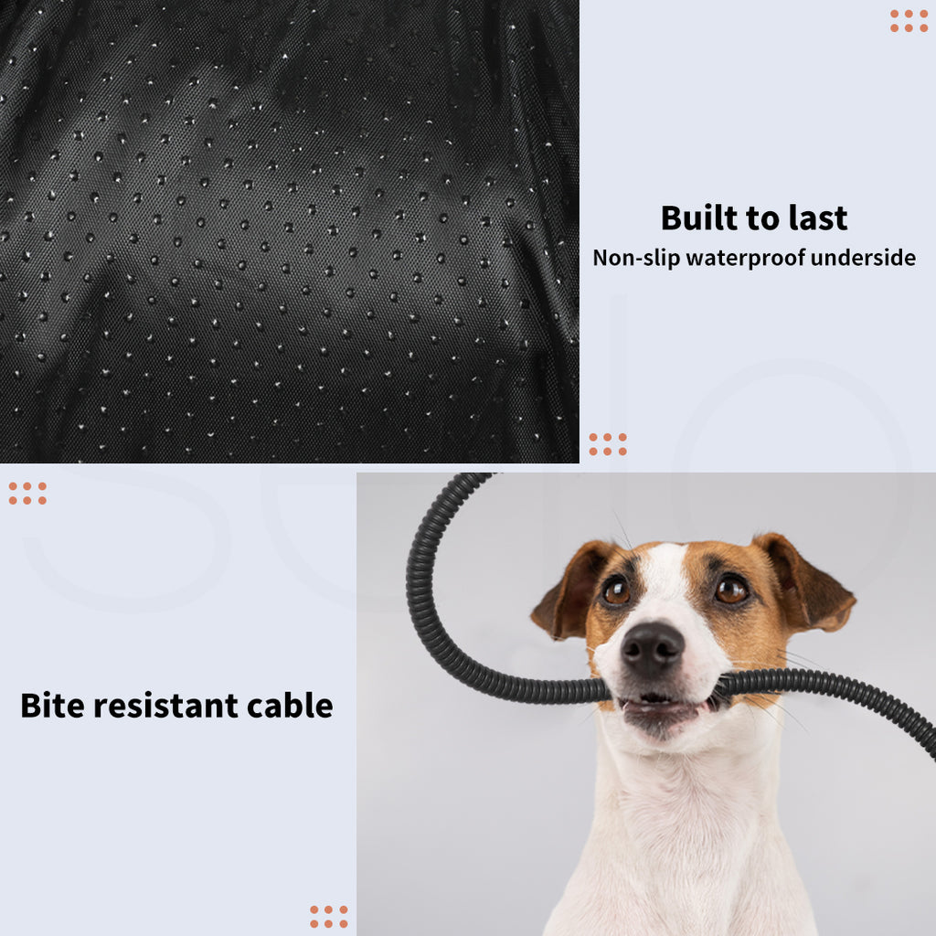 Electric Heated Pet Dog Bed Dog, Large 90x70cm Warming Mat Pad Removable Cover Washable