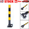 1x Parking Bollards, Fold Down Bollards for Vehicle Access + 3 Keys - Driveway, Reserve Parking, Storefront, Residential or Commercial