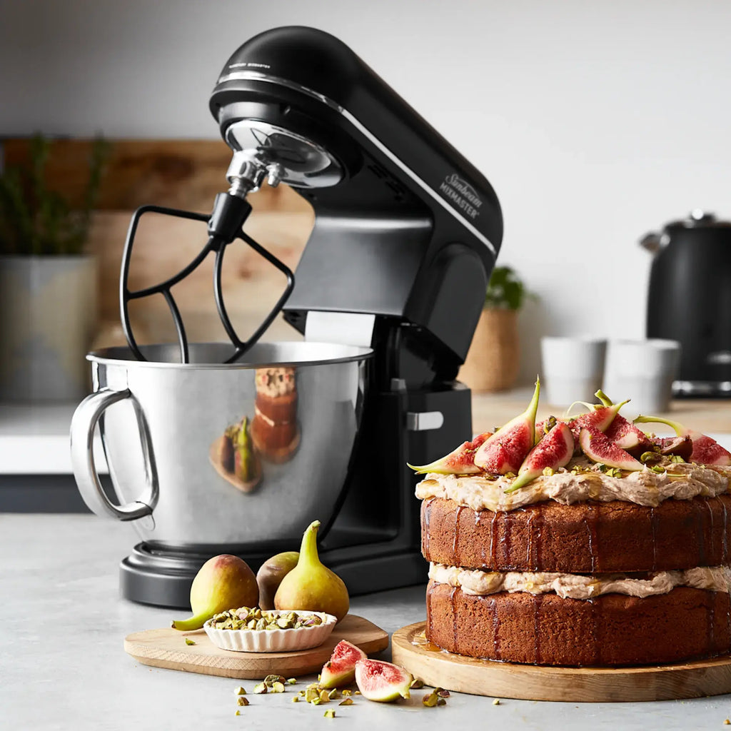 Sunbeam Stand Mixer | Kitchen Cake Batter Dough Mixer Mixing Machine | Spatula Beater and Dough Hook