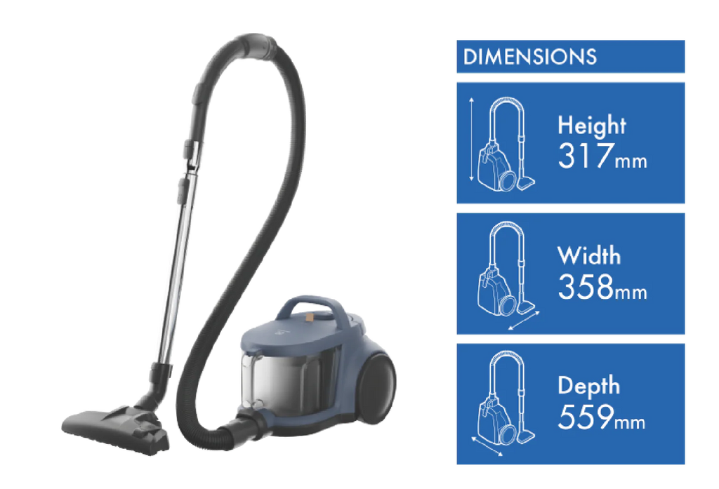 Electrolux Cyclonic Bagless Vacuum | Barrel Cyclone Pet Vac for Hard Floors Carpet Upholstery