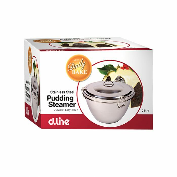 Christmas Pudding Steamer Stainless Steel Basin Cake Pan Tin 2L Fruit Cake Cooker, Home Kitchen Appliances