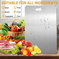 Titanium Steel Chopping Board 28x39cm Large Anti-Bacterial Mildew-Proof Cutting Kitchen Bench Protector